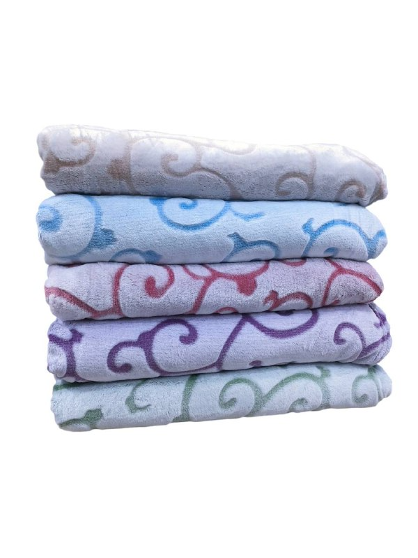 Плед двоспальний з флісу "Завиток" 180х200 см, фото 1