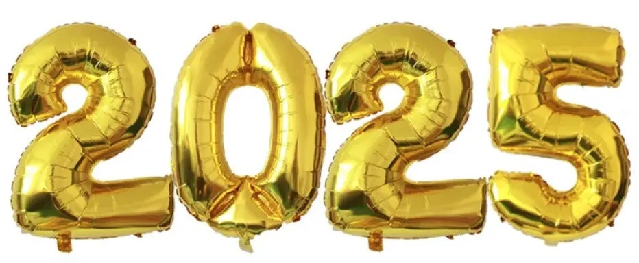 Набір цифр 2022 (70 см) 4 шт Золото