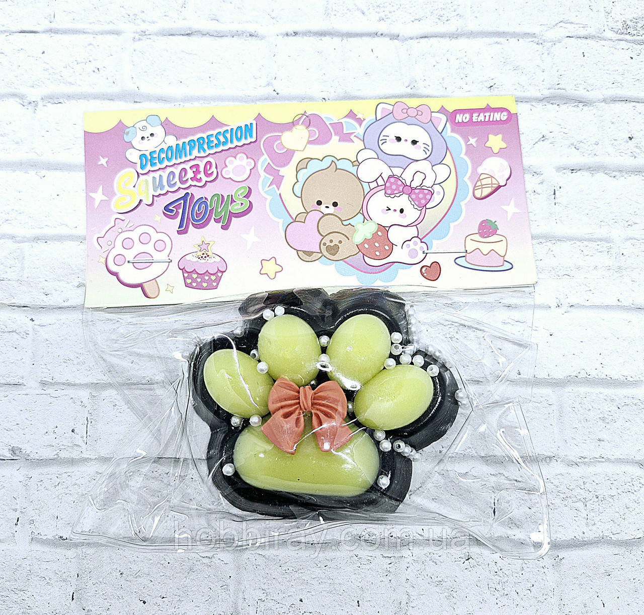 Таба лапка.  7см. Колір чорний з жовтим., фото 1