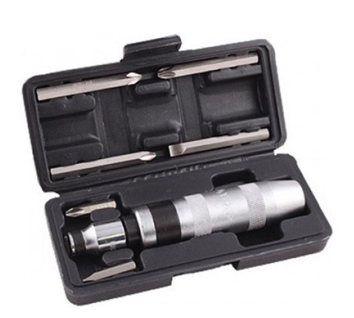 Викрутка ударно-поворотна YATO з насадками 5/16" і 1/2" шт 7 YT-2802