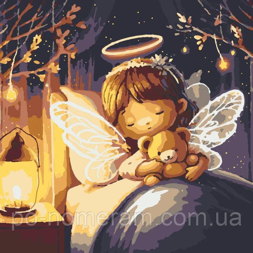 Картина за номерами Riviera Blanca Нічний вогник (з підсвіткою) (GR1-014) 25 х 25 см, фото 1