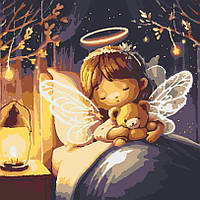 Картина за номерами Riviera Blanca Нічний вогник (з підсвіткою) (GR1-014) 25 х 25 см