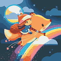 Картина за номерами Riviera Blanca Райдужний сон (з підсвіткою) (GR1-018) 25 х 25 см