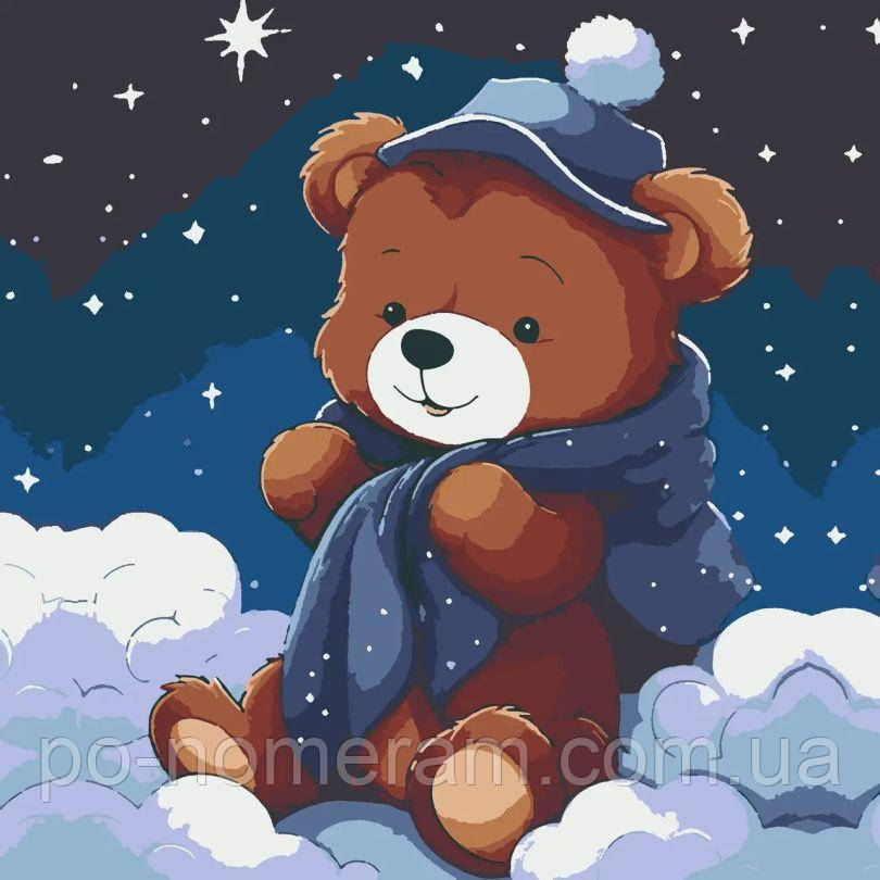 Картина за номерами Riviera Blanca Тедді (з підсвіткою) (GR1-011) 25 х 25 см, фото 1