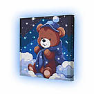 Картина за номерами Riviera Blanca Тедді (з підсвіткою) (GR1-011) 25 х 25 см, фото 2