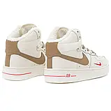 Жіночі зимові кросівки Найк Nike Air Force 1 High '07 Essenti Mocco (міх) ALL13816, фото 6