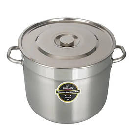 Каструля з кришкою Bohmann BH-4124-30 30 л 25 см срібляста