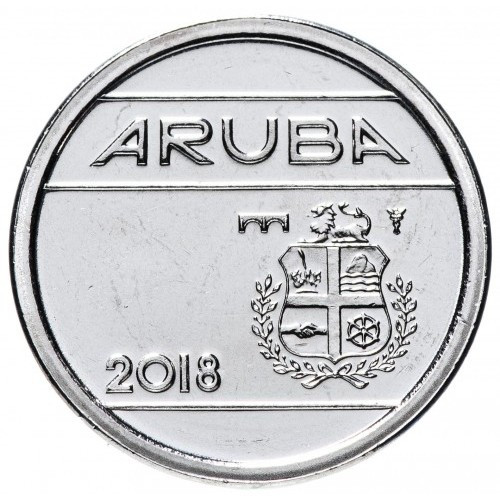 Монета Аруби 5 центів 2013-24 рр.