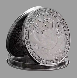 Сувенірна монета під срібло Західна Астрологія Зодіак Рак