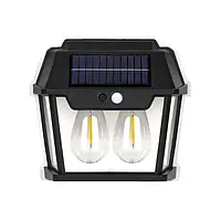 Настінний ліхтар із сонячною панеллю Solar 9518 світильник на 3 режими з датчиком руху