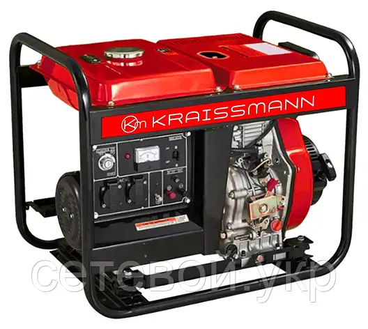 Дизельний генератор 8 кВт KRAISSMANN 10000 DG 1 RED ENERGY LINE, фото 1