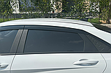 Дефлектори вікон (вітровики) Hyundai Elantra 2020 - 2023 6шт. (Autoclover/Южная Корея), фото 6