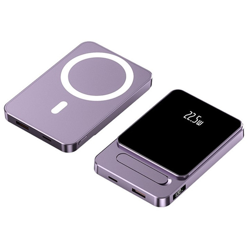 Повербанк JJT-A77 PD20W+QC 22.5W з БЗП 10000 mAh, Purple, фото 1