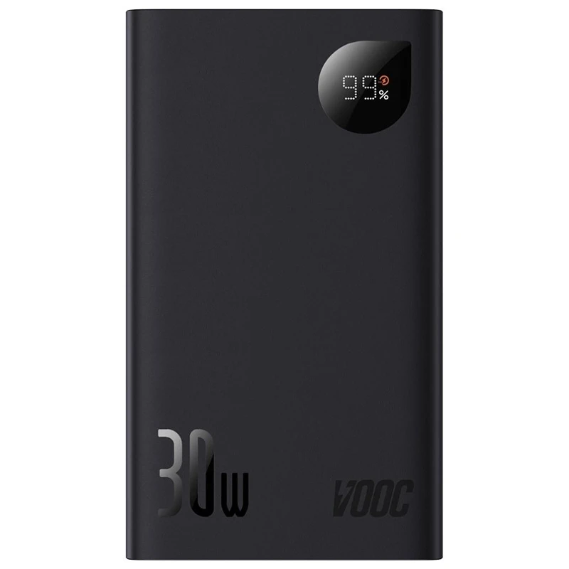Портативний ЗП Power Bank Baseus Adaman2 Digital Display 30W VOOС OS 20000 mAh (PPAD050101) Black, фото 1