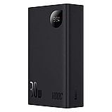 Портативний ЗП Power Bank Baseus Adaman2 Digital Display 30W VOOС OS 20000 mAh (PPAD050101) Black, фото 2
