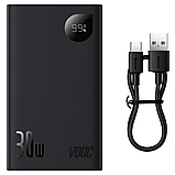 Портативний ЗП Power Bank Baseus Adaman2 Digital Display 30W VOOС OS 20000 mAh (PPAD050101) Black, фото 7