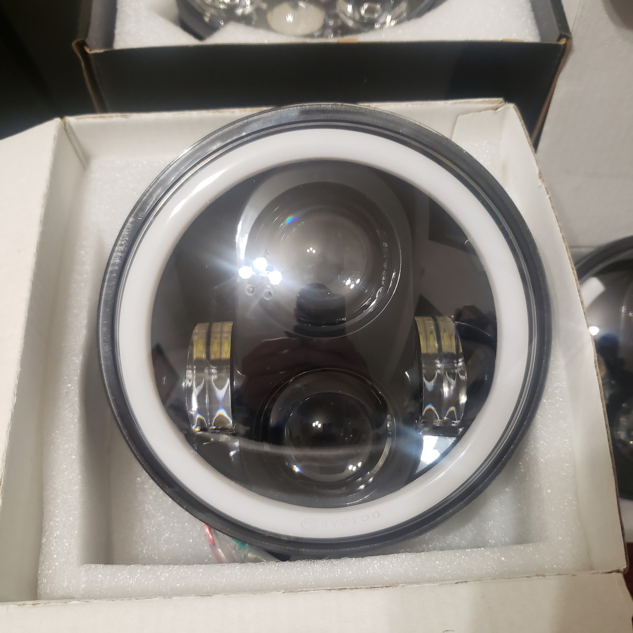 LED сердцевина фари металевої ЮМЗ ФГ-305, ФГ-304 (ближній + дальний + ходові вогні )
