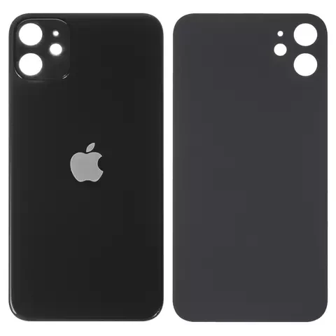 Задня панель корпусу для iPhone 11, чорна, потрібно зняти скло камери, small hole, фото 1