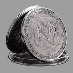 Сувенірна монета під срібло Західна Астрологія Зодіак Риби