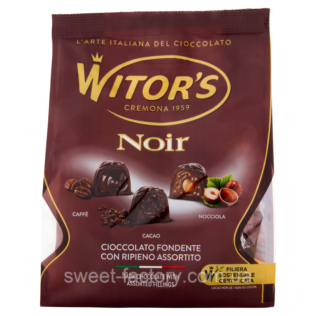 Шоколадні цукерки Witor's Noir Assorted 350g