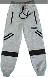 Спортивні стильні сірі штани для підлітків