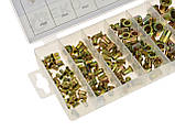 Набір різьбових заклепок футорки сталевих М3-М10 150 штук Geko G02912 Польща, фото 3
