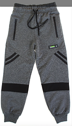 Спортивні стильні сірі штани для підлітків