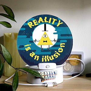 LED Нічник світильник Гравіті Фолз "Reality is an illusion" / Gravity Falls