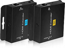 Конвертер hdmi extender ethernet 5e/6/7, 1080p hdmi подовжувач HDMI-передавач відеосигналу