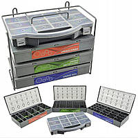 Набір кілець ущільнювачів 900 штук + органайзер Geko G02801 Польща