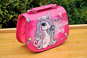 Дитяча сумочка на 1 відділення з ручкою та ремінцем на магнітному замку