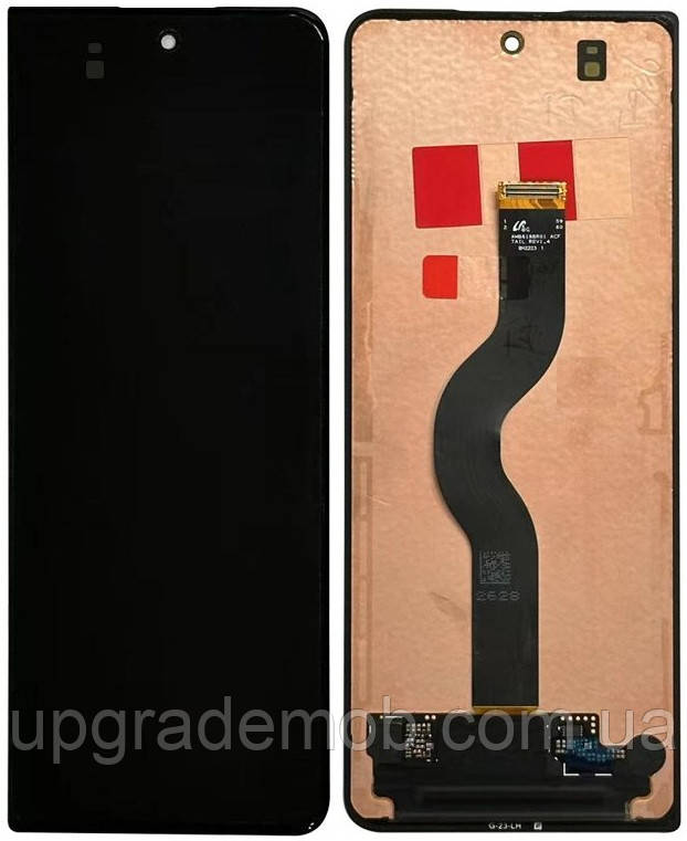 Дисплей модуль тачскрин Samsung F936 Galaxy Fold 4 чорний зовнішній Amoled оригінал з розбирання, фото 1