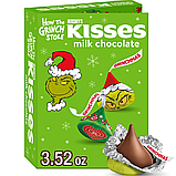 Новорічні цукерки Грінч Hershey's Kisses Grinch Milk Chocolate Christmas Candy 100 г, фото 3