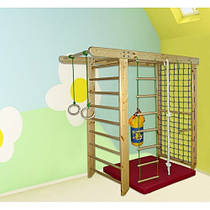 Спортивний комплекс 210/240 см зі СОСНИ з рукоходом — турніком 