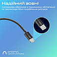 Кабель Promate EcoLine-Ci120 USB-C to Lightning 27W Power Delivery 1.2 м Black (ecoline-ci120.black), фото 5