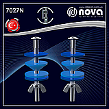 Кріплення бачка до унітазу з нержавіючої сталі 85 мм NOVA 7027N, фото 9