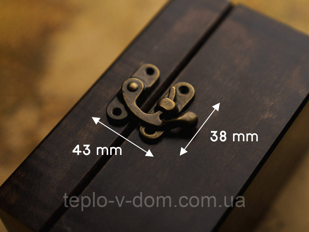 Замок античний з гачком. 43х38мм