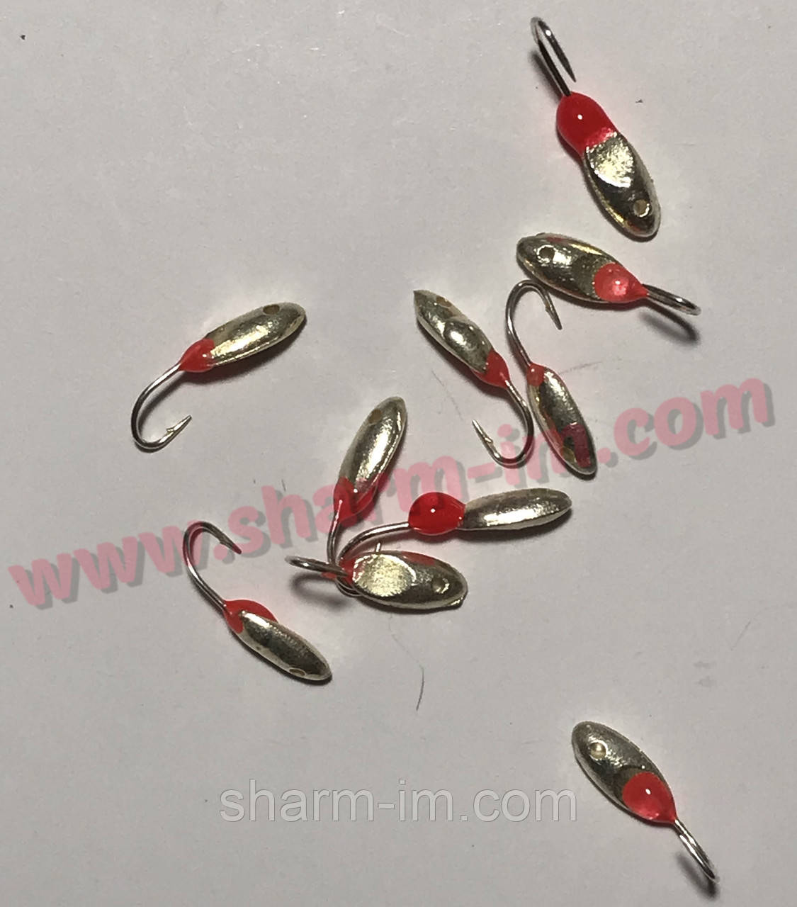 Мормилка вольфрамова Bravo 4125P-SIL 2,5 мм 0,23 г Човник з отвором фосфорна