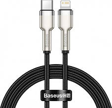 Кабель Baseus Cafule Metal Type-C to Lightning PD 20W (1m) (black)