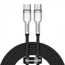 Кабель Baseus Cafule Metal Type-C to Type-C 100W (2m) (black)