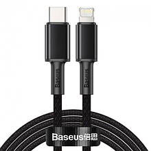 Кабель Baseus High Density Braided Type-C to Lightning PD 20W (2m) (чорний)