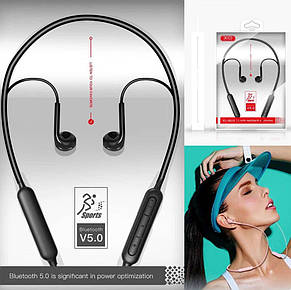 Bluetooth навушники для спорту XO BS16 (Black), фото 3