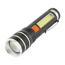 Ліхтар ручний Quantum QM-FL1032 Helper 10W LED zoom + COB з USB