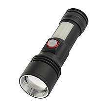 Ліхтар ручний Quantum QM-FL1031 Adept 10W LED zoom + COB з USB (без акумулятора)