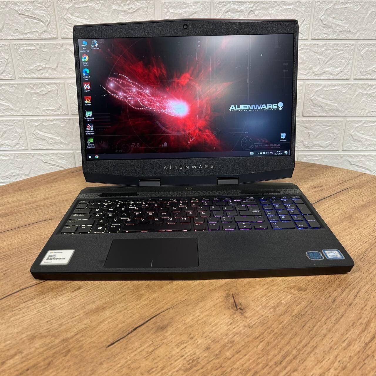 Б/в Ігровий ноутбук Dell Alienware m15 R2 RED 15.6" 1920x1080| i7-9750H| 16GB RAM| 256GB SSD+1000GB HDD| RTX 2060 6GB