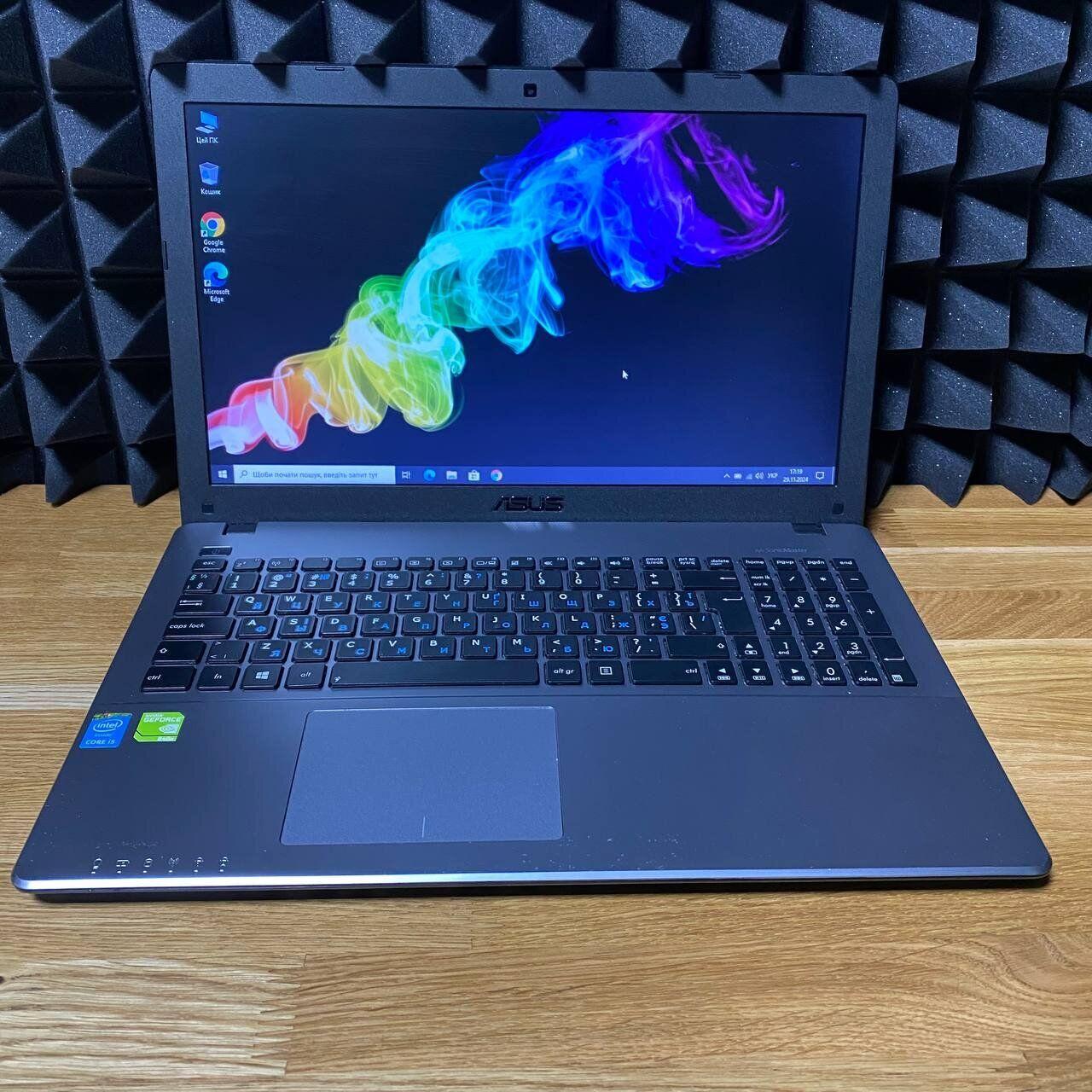 Б/в Ноутбук Б-клас Asus X550L 15.6" 1366x768| Core i5-4210U| 12 GB RAM| 128 GB SSD| GeForce 840M 2GB