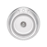 Кухонна мийка Lidz 490-A 0,6 мм Satin (LIDZ490A06SAT160)