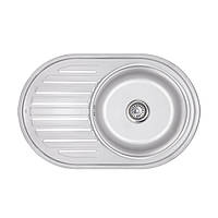 Кухонна мийка Lidz 7750 0,6 мм Satin (LIDZ775006SAT)