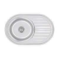 Кухонна мийка Lidz 7750 0,8 мм Satin (LIDZ7750SAT)