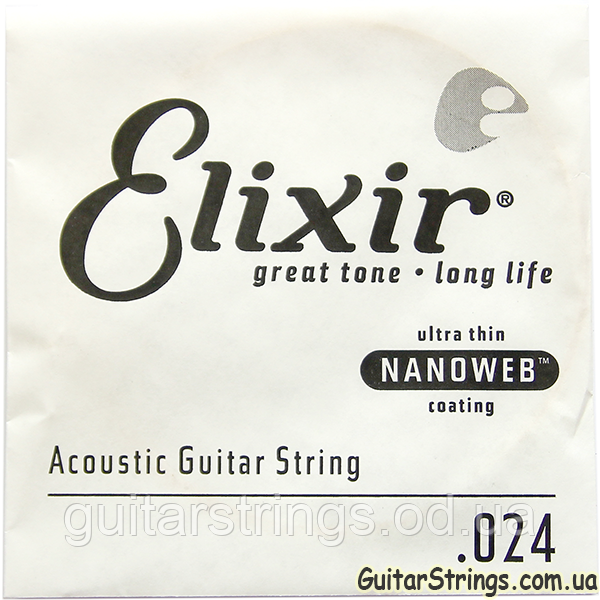 Струна Elixir 15124 Acoustic Nanoweb Bronze .024 (акустика)